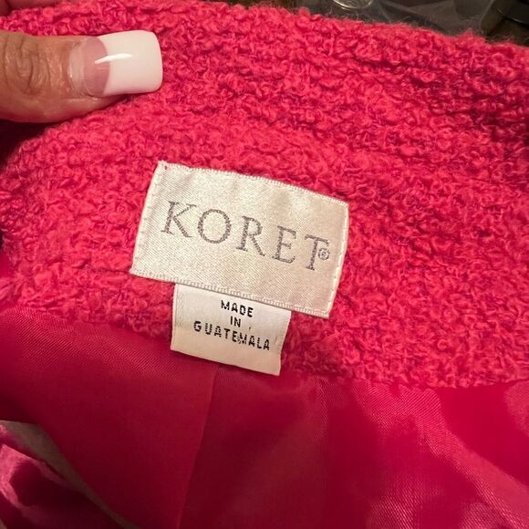 🆕 Koret Fuchsia Wool Blend Blazer Size 12 - Picture 2 of 6